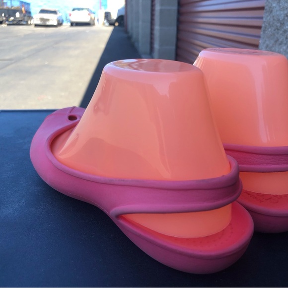 Crocs Isabella Flat Women Pink Slip On Shoes Size W7 - Picture 8 of 12